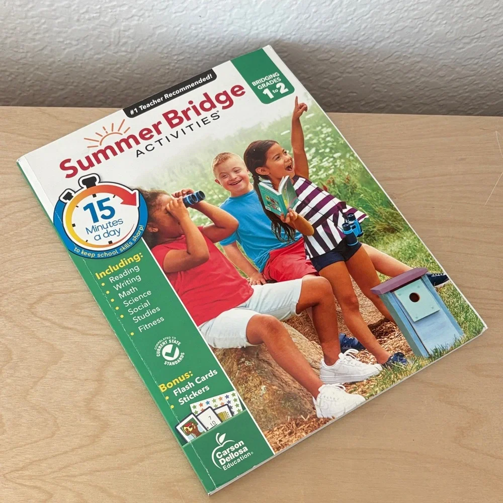 Summer Bridge Activities 1st to 2nd Grade Workbook, Activity Book Homeschool